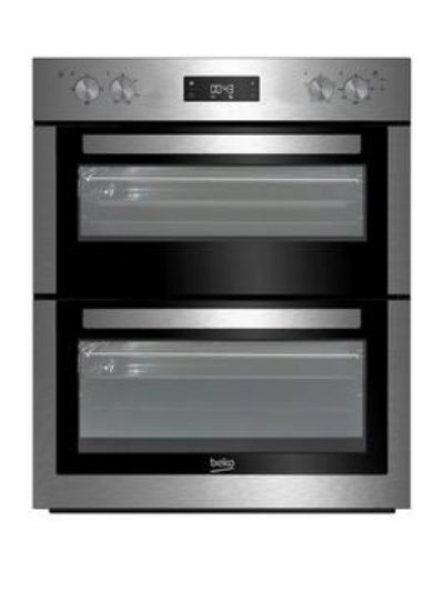 Beko Btf26300X Built-Under Electric Double Oven  - Oven Only